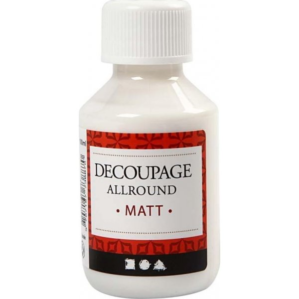 Decoupage lakka - monipuolinen - matta - 100 ml