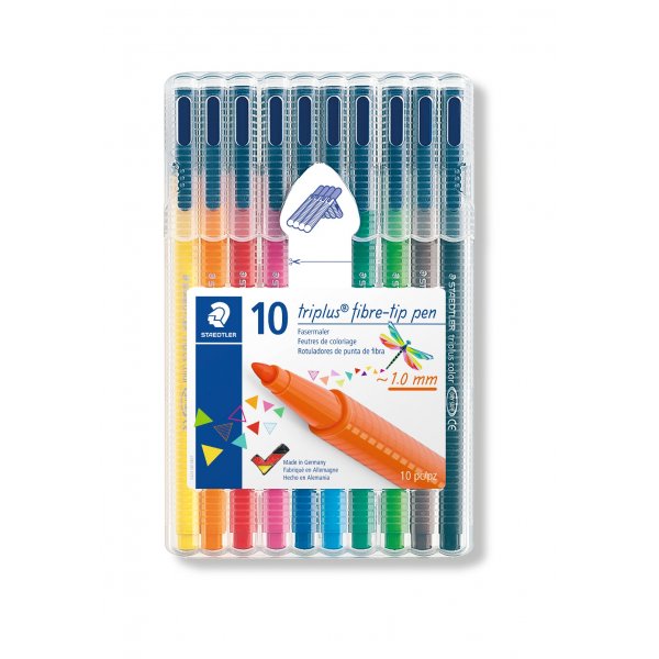 Kuitukrkikynt Triplus Color kotelossa 1mm - 10 kyn