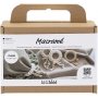 Mini DIY Kit Macrame, Lautasliinasormus