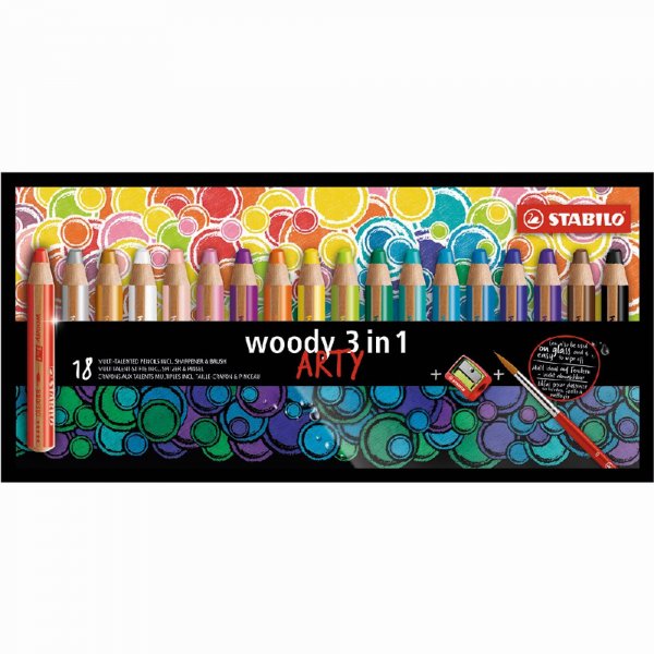 Vrikynt Woody Arty 3in1 Arty - 18 kpl