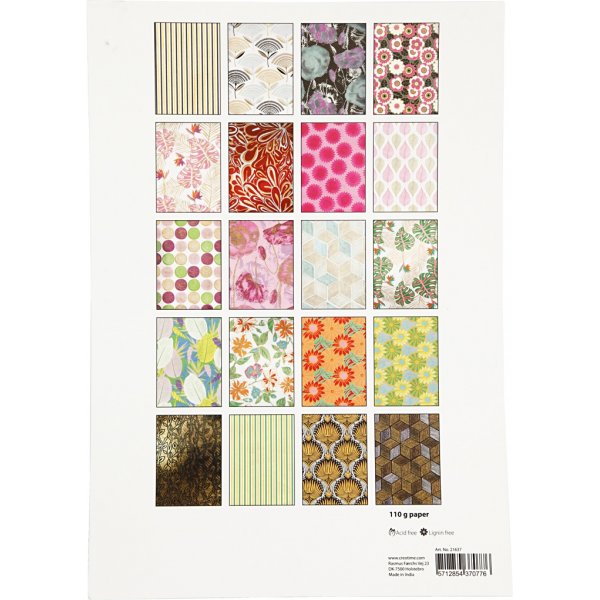 Käsintehty paperi - A4 - 20 arkkia Käsintehty paperi - A4 - 20 arkkia