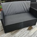 Asiakaskuva Kannertettu markiisikangas - Kannertettu tummanharmaa - 130 cm