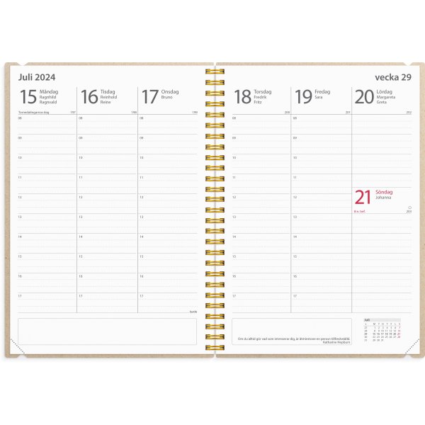 Kalenteri 24/25 Study - A5 - Story Burgundy