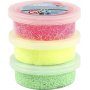 Foam Clay - vaaleanvihre - neon pinkki - neonkeltainen - 3 x 14 g