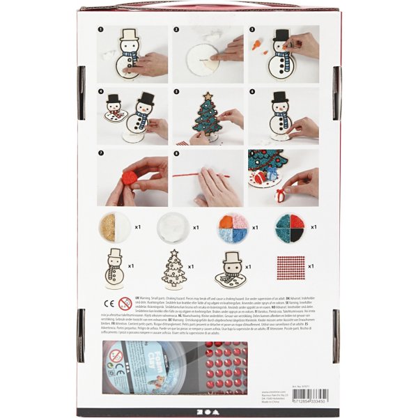 Askartelusetti - Lumiukko ja joulukuusi Askartelusetti - Lumiukko ja joulukuusi