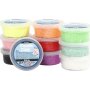 Foam Clay - sekavrit - glitter - 10 x 35 g
