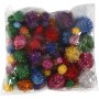 Pomponit - kirkkaat vrit - glitter - 62 g