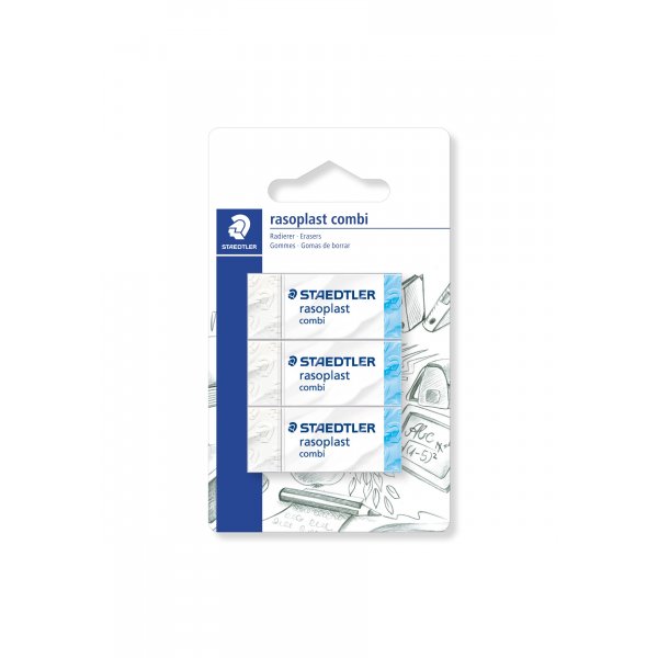 Eraser White Rasoplast Combi - 3 kpl