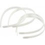 Diadem - 13 mm - valkoinen - 5 kpl