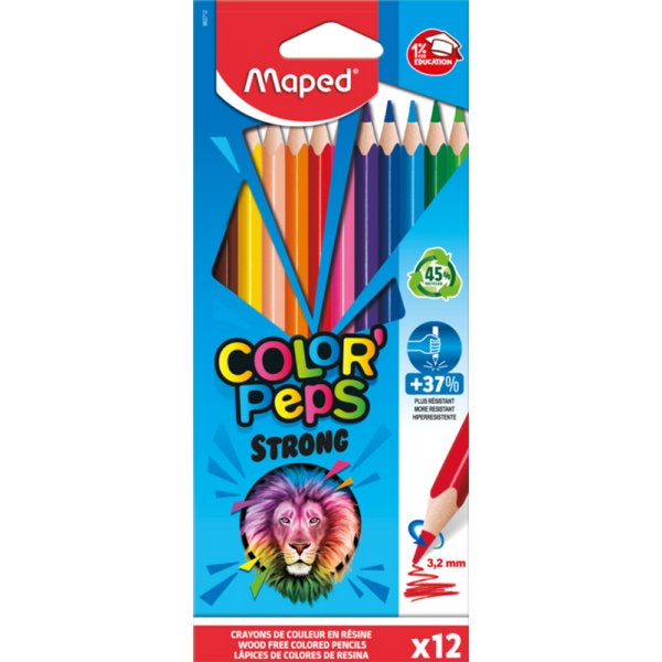 Vrikynsarja - Maped - Color'Peps Strong 12 kpl