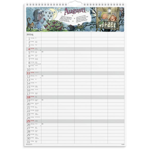 Perhekalenteri 24/25 - Tarrat Perhekalenteri 24/25 - Tarrat