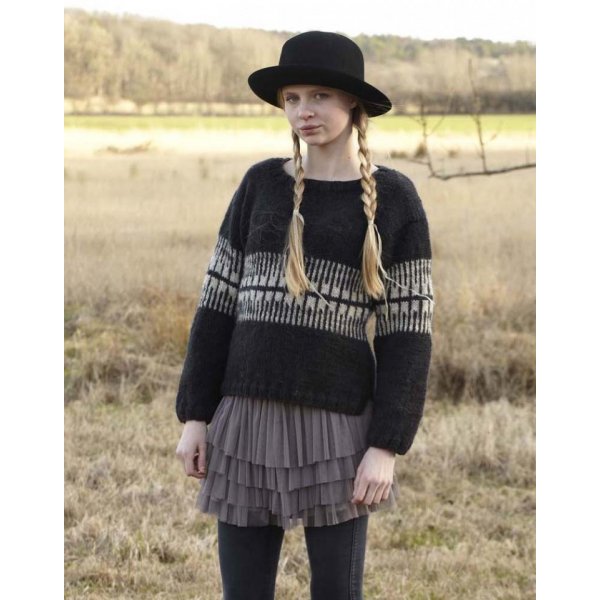 Neulekuvio - Naisten pitkhihainen kuviollinen pusero