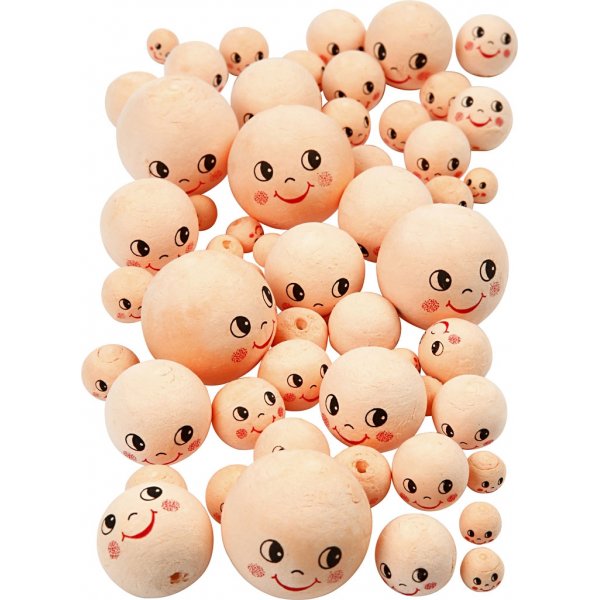 Päät - norsunluu - Ø12+18+22+30+40 mm - 100 kpl Päät - norsunluu - Ø12+18+22+30+40 mm - 100 kpl