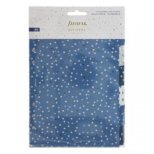 Indeksi Filofax A5 - Indigo