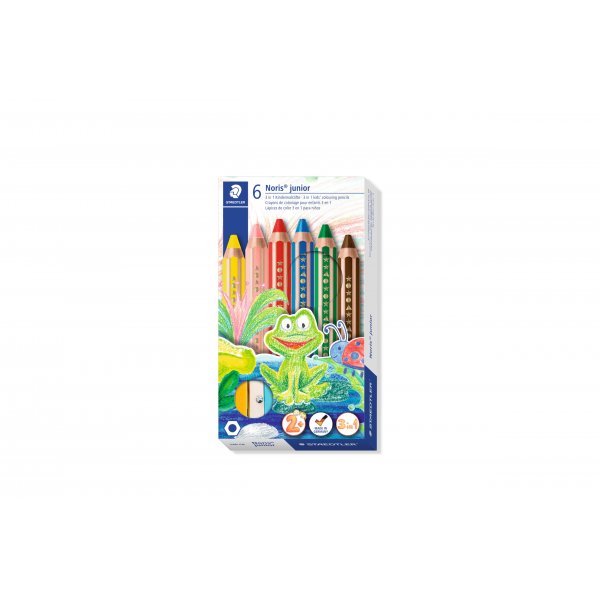Noris Junior 3-in-1 lasten lyijykynt - 6 kyn