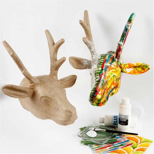 Peuran pokaali paperimassaa