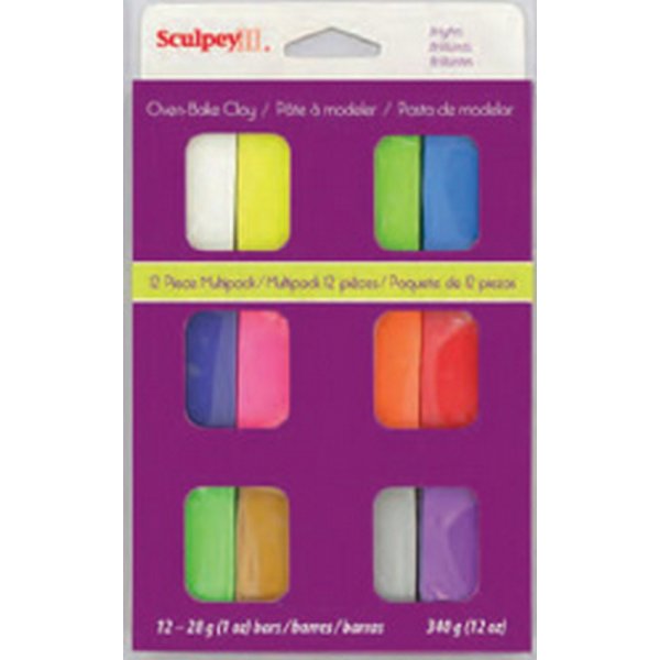 Sculpey Clay Multipack 28g - Kirkas