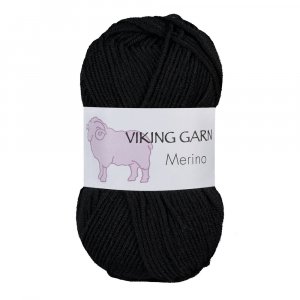Viking lanka Merino 50g - Musta (803) Viking lanka Merino 50g - Musta (803)