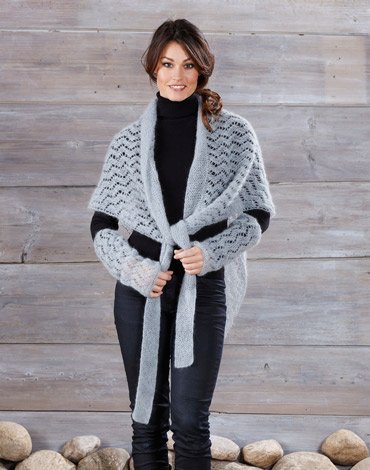 Neulekuvio - Neulottu huivi ja ranteenlämmittimet Neulekuvio - Neulottu huivi ja ranteenlämmittimet