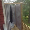 Asiakaskuva Heathered markiisikangas - Heathered vaaleanharmaa - 130 cm