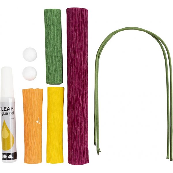 Mini DIY Kit Kreppipaperi - Unikko Mini DIY Kit Kreppipaperi - Unikko