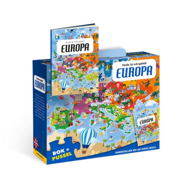 Puzzle, opi ja lyd Eurooppa
