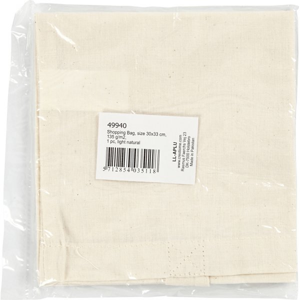 Tekstiilikassi - kevyt luonto - 30x33 cm Tekstiilikassi - kevyt luonto - 30x33 cm