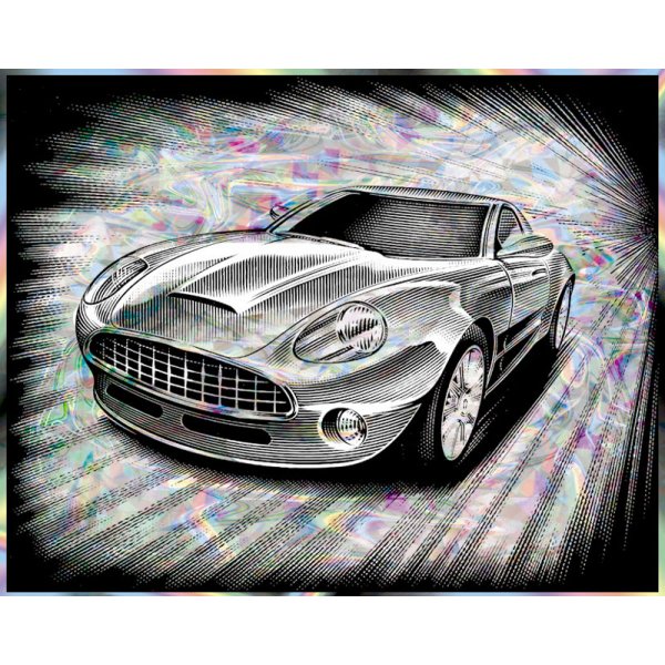 Scratch folio Holografinen - 305x229mm