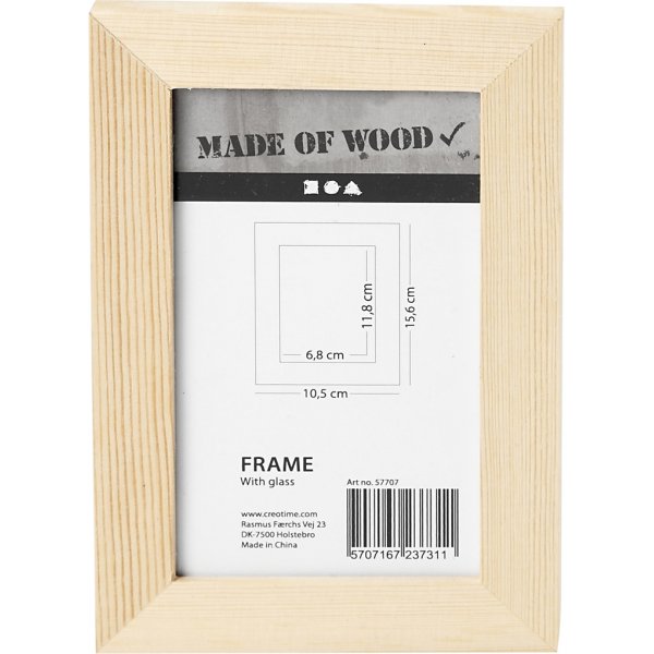 Puurunko lasilla - 10,5x15,6 cm