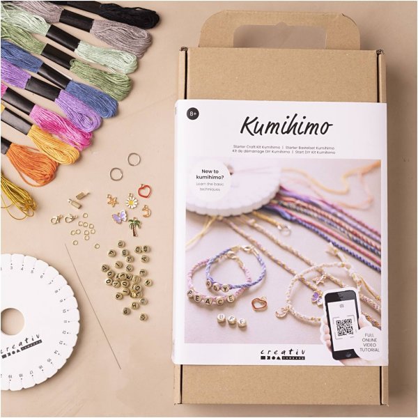 Start DIY Kit Kumihimo - Ystvyysrannekoru