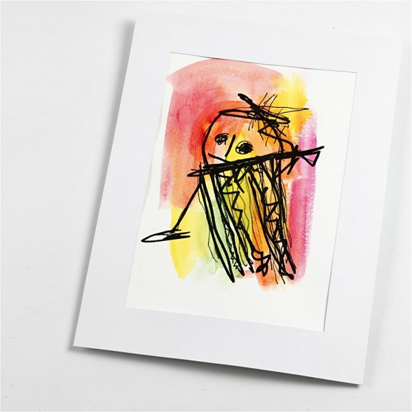 Passepartout-kehykset - valkoinen - A3, A4, A5, A6 - 4 x 100 kpl