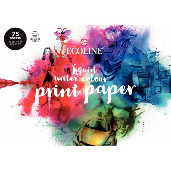 Akvarellipaperi tulostimille 150g 75 arkkia - A4