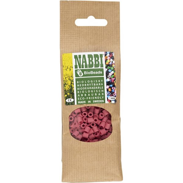 NABBI BioBeads - punainen - keskikokoinen - 1000 kpl