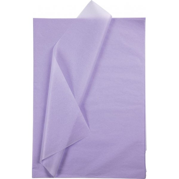Pehmopaperi - vaalea violetti - 50 x 70 cm - 14 g - 10 arkkia