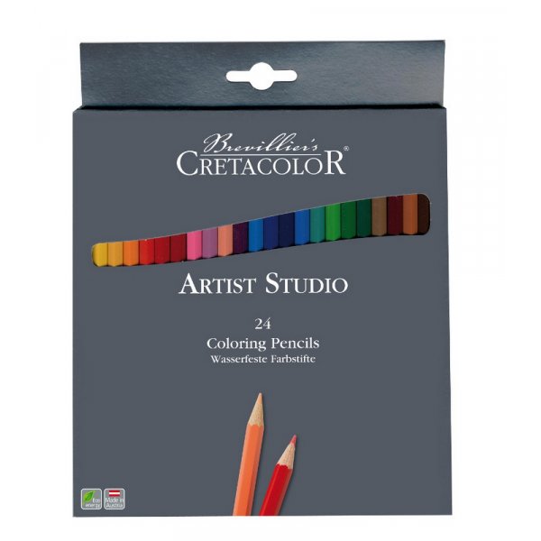 Vrillinen kynsarja Cretacolor Artist Studio Line - 24 kyn