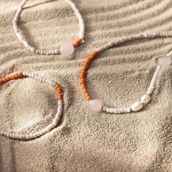 Mini DIY Kit Koruja, kaulakoruja ja rannekoruja ruusukvartsia