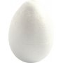 Frigolit munat - Valkoinen - K10 cm - 5 kpl