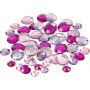 Strassikivet - violetti - Pyre - 6+9+12 mm - 360 kpl