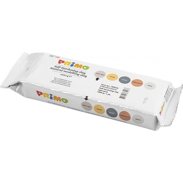 Itsekovettuva savi - vaaleanharmaa - 1000 g