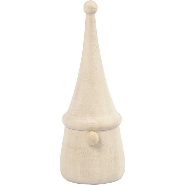 Puinen figuuri - Tonttu - 8cm