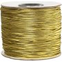 Elastinen nauha 1 mm - kultainen metalli - 100 m