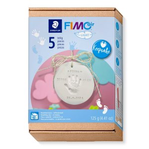 Ilmassa kuivuva muovailuvahasarja, keepsake, valkoinen - 125 g
