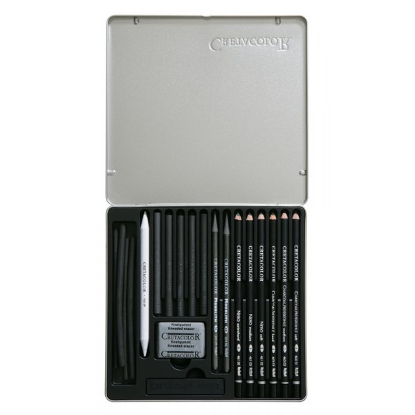 Kynsarja Lyijykynt Cretacolor Black Box - 20 kpl