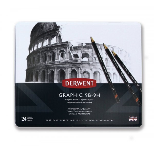 Derwent-grafiikkasetti - 24 kyn