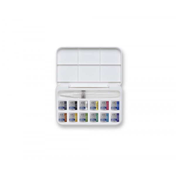 Akvarellimaali W&N Cotman Water Brush Pen Setti 12
