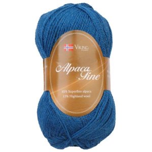 Viking lanka Alpaca Fine 50g - Sininen (622) Viking lanka Alpaca Fine 50g - Sininen (622)