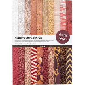 Käsintehty paperi - luonnollinen - kastanjanruskea - A4 - 20 arkkia Käsintehty paperi - luonnollinen - kastanjanruskea - A4 - 20 arkkia
