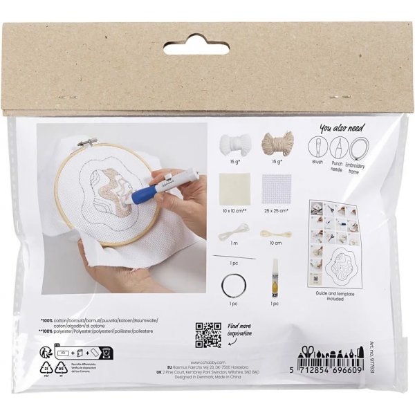 Mini DIY Kit Punch Needle, avaimenper