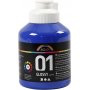 Koulumaali - Akryyli - sininen - kiiltv - 500 ml