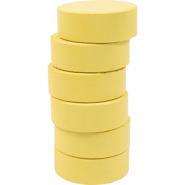 Vrikiekot 44 mm - vaaleankeltainen - 6 kpl